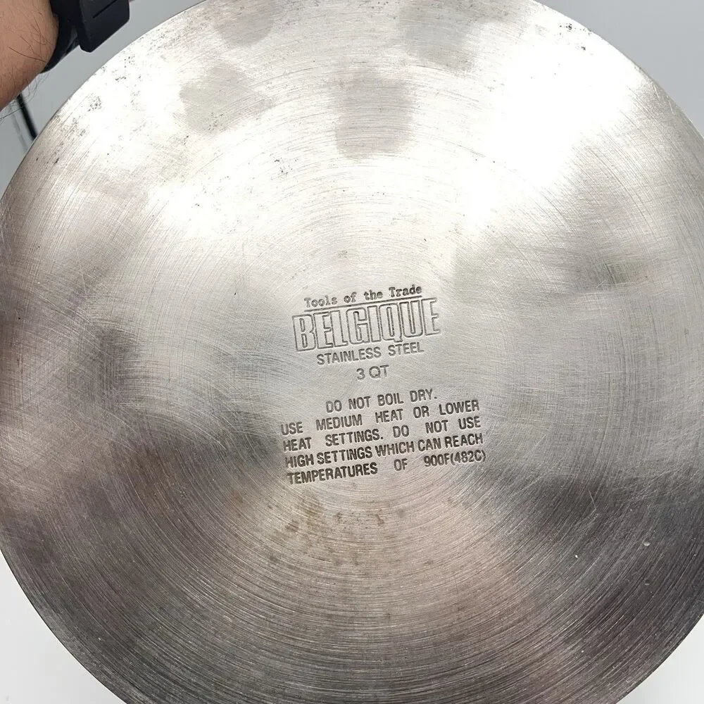 Belgique Tools of the Trade Stainless Steel Frying Pan No Lid